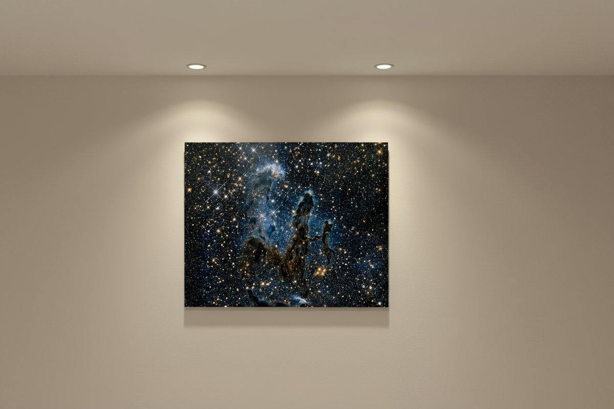 Pillars of Creation Starfield — 11×14 Metal Print